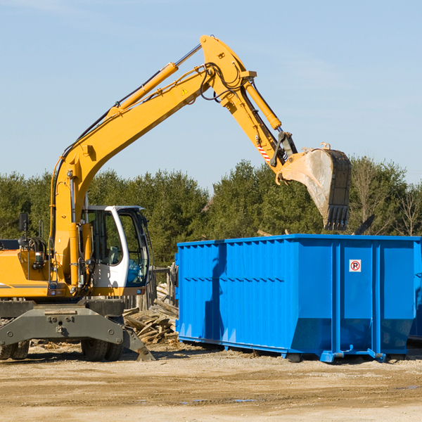 are there any restrictions on where a residential dumpster can be placed in Charlotte